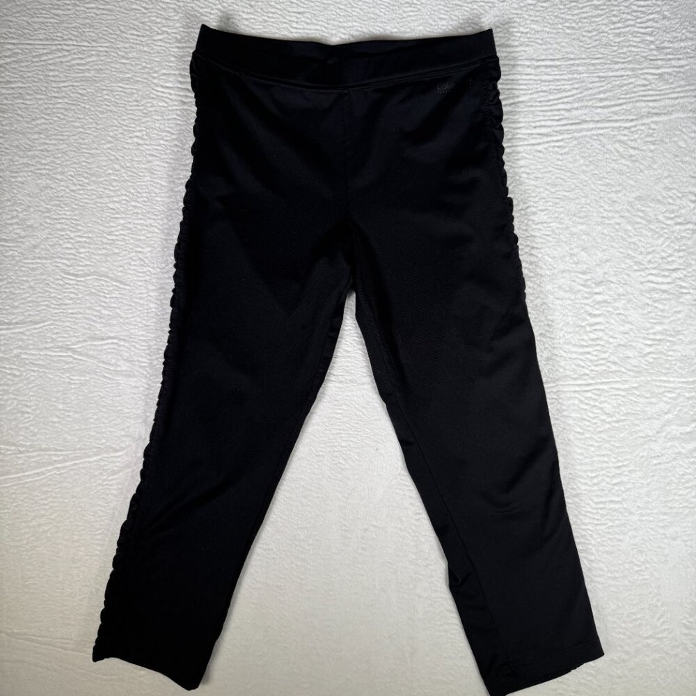 Calvin Klein Performance Quick Dry Black Legging‎ Size Small Crop & Side Design